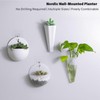 MIXNEX 2-Pack Wall-Mounted Hydroponic Planters – Hanging Flower Vases for
