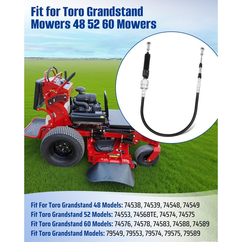 ANODZU 119-7366 Steering Control Cable Assembly Fit for Toro Grandstand