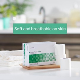 McKesson Surgical Tape, Non-Sterile, Paper, Air and Moisture Permeable, 2 in x 10 yds, 6 Count