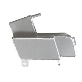 HCHCSPEED Aluminum Reservoir Coolant Tank Radiator Overflow For DRZ400 2000-2004, DRZ400S 2000-2017, DRZ400E 2000-2007, DRZ400SM 2005-2017 Silver