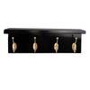 SANY DAYO HOME Wall Mounted Pine Wood Coat Rack with