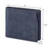 COCHOA Men's Real Leather RFID Blocking Stylish Bifold Wallet with