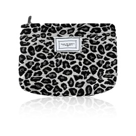 MYGLOAR 1 Piece Women's Pink Leopard Cosmetic Bag Large Capacity Canvas Cosmetic Bag Women's Handbag Travel Toiletry Bag Travel Accessories Storage Bag, brown