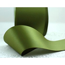 25 Yards / 23 Meters of Satin Ribbon 20mm for Gifts Wrap, Party, Sew, Wedding Trimming Crafts, Apron Decorations, Dress, Events, Bow. Many Colours Buy Any 3 Colours & GET 1 Free (Olive Green)