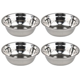 Melontray 4-Pack Stainless Steel Mixing Bowls, Metal Nesting Bowls, 9.33 Inches