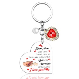 UIWIHHP Mom Stocking Stuffers Mom Christmas Gifts from Daughter Son Unique Christmas Gifts for Mom Cute Keychain Mom Birthday Gifts Ideas Stocking Stuffers for Mom Mama Gifts Mother Keyring