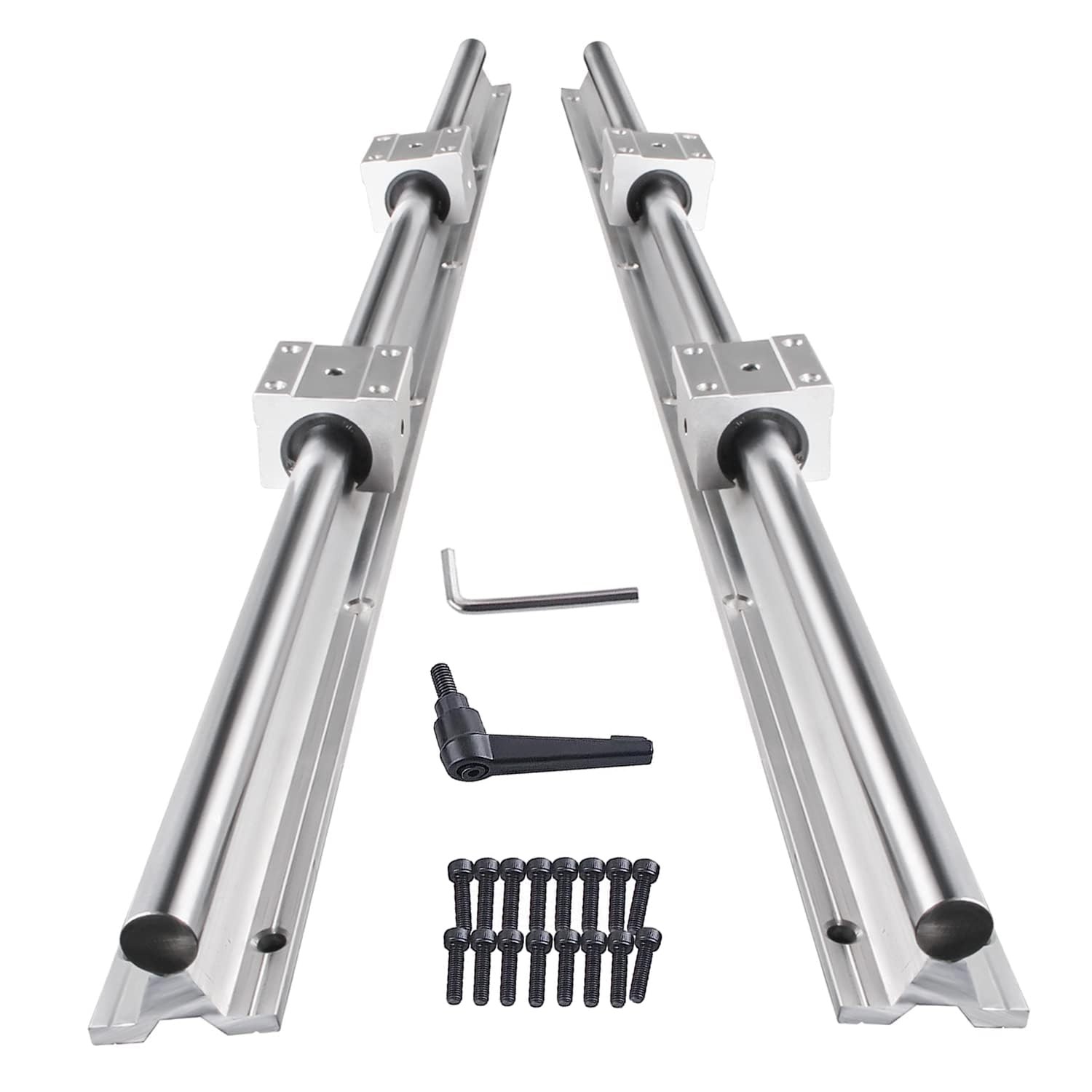 CNCMANS SBR20-1200mm Linear Rail Linear Rails and Bearings Kit 2Pcs ...