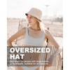 Zylioo Extra Big Floppy Hat,Double Side Foldable Bucket Hats,Trendy UV