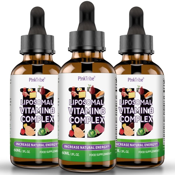 Liposomal Vitamin B Complex Liquid Drops - 60ml, High Potency