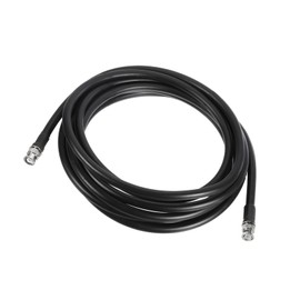 sourcing map 50 Ohm BNC Male to BNC Male Coaxial Cable RG8 4.5M/14.8ft 10mm Low Loss for Analyzer, Antenna, Oscilloscope, RF Radio, Spectrum