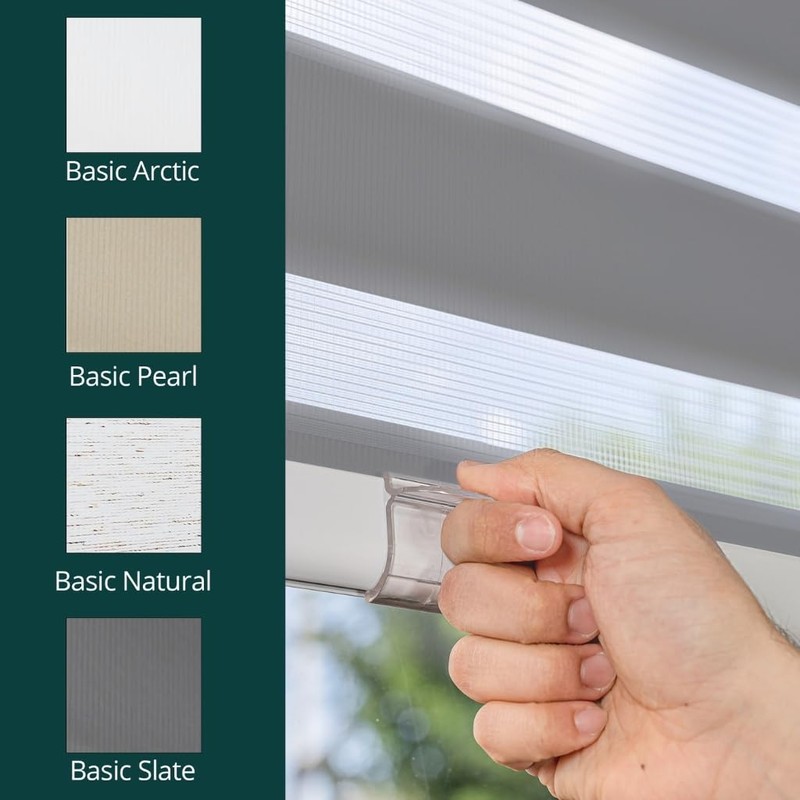 CHICOLOGY Zebra Blinds, Roller Window Shades, Blinds for Windows, Roller
