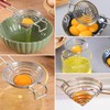 Kioiner Large Egg Separator, Stainless Steel Egg Yolk White Separator,