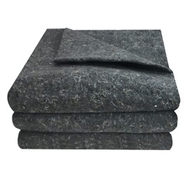 Uboxes 3 Pack Grey Textile Moving Blankets 54 x 72 Excellent Professional Quality Pad , Green