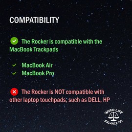 MacBook Trackpad Jiggler - Doesn’t Work on HP, DELL, Other Laptop touchpads, Cordless, Undetectable, Mechanical Mouse Mover, 12 Months on AA Battery