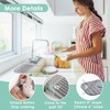 Doeklpo 24 Inch Silicone Faucet Mat for Kitchen Sink Splash