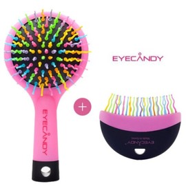 iCandy Rainbow Hairbrush Set (Large Brush + Half Moon) / 아이캔디 레인보우 헤어브러쉬 세트 (라지브러쉬 +반달)