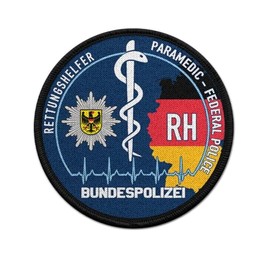 Copytec Patch Round RH Federal Police Rescue Aid Paramedic Medical Service #39757
