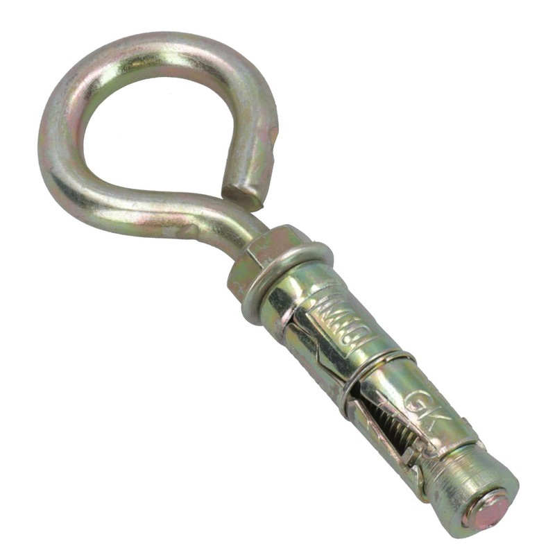 10mm Closed Hook Eye Bolts Rawl Shield Wall Anchor Expansion