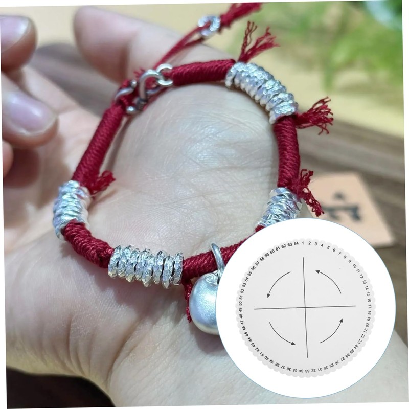 IWOWHERO Kumihimo Braiding Board Slot Thick Braided Disk for Bracelet