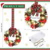 Yuxung 6 Pcs Cabinet Wreath with LED Lights Prelit Lighted