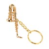 Saxophone Pendant Keychain, Portable, Funny Brass Miniature Saxophone Musical Instrument