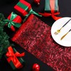 Mtsooning 28 cm x 15 yards Red Table Runner, Shiny