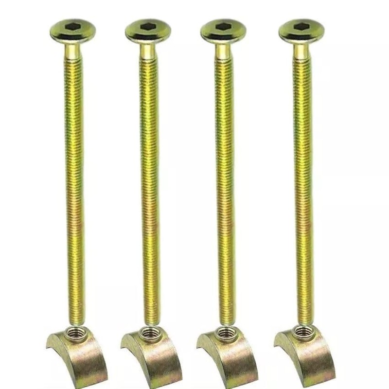 M6 Half Moon Threaded Washers with Furniture Connecting Bolts for
