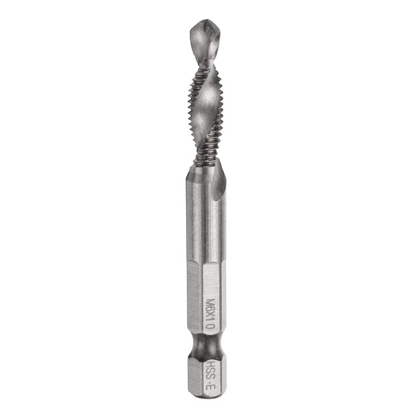 sourcing map Combination Drill and Tap Bit, Metric M6 x
