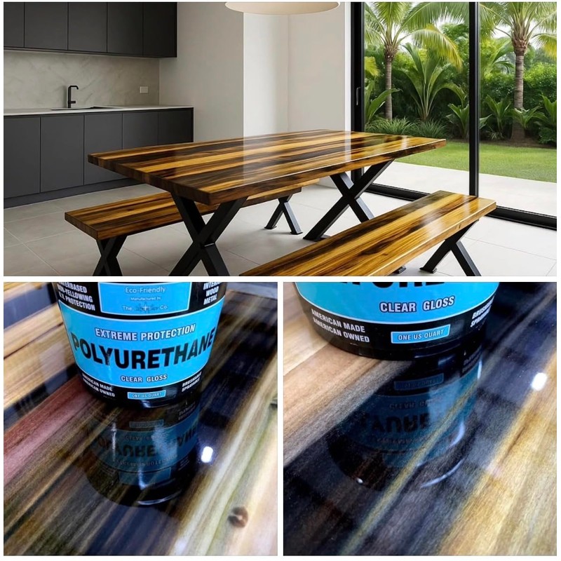 Crystalac Extreme Protection Water Based Polyurethane (Clear Gloss, 8oz Mini):