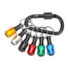 Bit Holder Key Chain, 6Pcs 1/4 Hex Shank Screwdriver Impact