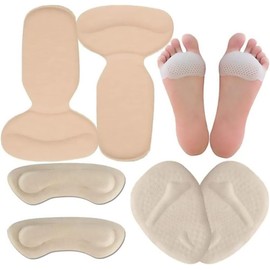 MADIOLA Almohadillas para Tacón Alto, Plantilla de Metatarso en Gel para Bola de Pie, Taloneras, Almohadillas de talón. Almohadillas para Pie Amortiguantes, Antideslizante, Alivio Dolor en el Antepié, Prevencion Callos y Ampollas. Proteccion de Pies Para 