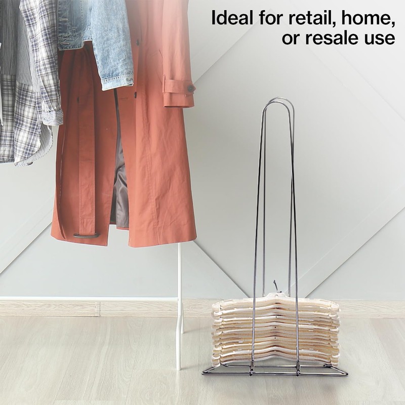 SSWBasics Chrome Clothing Hanger Holder (Fits 50-75 Hangers) – Lightweight