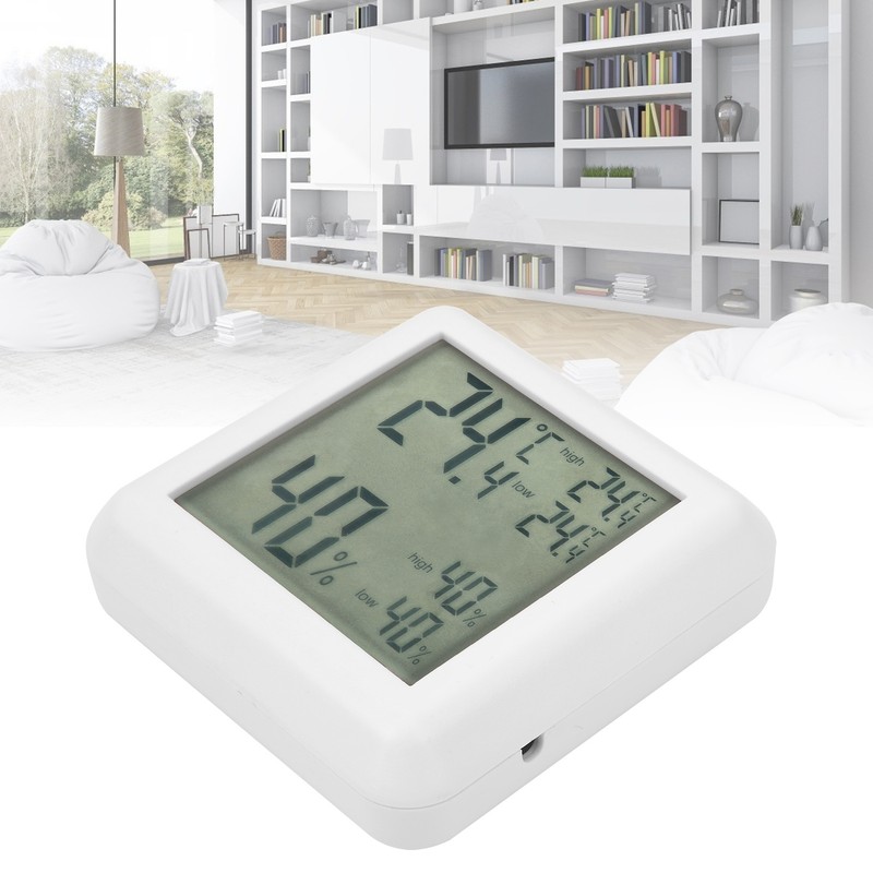 Thermometer Hygrometer Indoor Desktop Digital LCD Temperature Humidity Monitor Tester