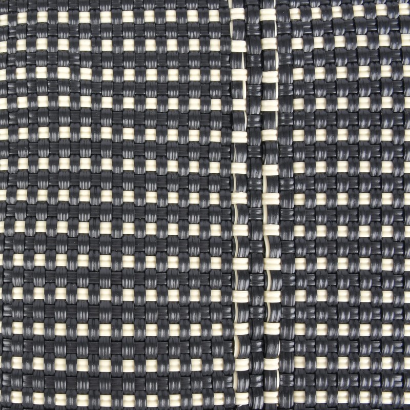 [Uniqute] Mercado Bag, Large, Mexico, Handmade, Kingham_Black x Cream