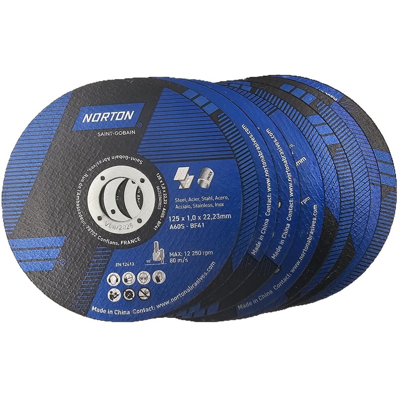 Norton Expert Cutting Disc Metal/Stainless Steel Diameter 125 x 22.23