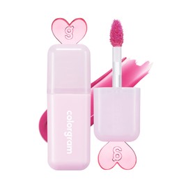COLORGRAM Juicy Drop Tint 06 Nice Plum | Juicy Lip Gloss, Glowing Lip Stain with Fruity Colors, Buildable & Blendable, Highly Pigmented