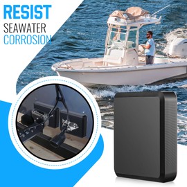 Saillong 6.5×4.7inch Larger Screwless Transducer Mounting Plate Kit, 25mm Transducer Mount with Adhesive, Adhesive Mount with Scouring Pads Cleaning Wipes