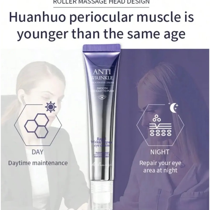 Molianji Crema Contorno Ojos Retinol 20g Antiarrugas e Hidratante Diurno/Nocturno