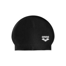 Arena Unisex Soft Latex II Swim Cap for Women and Men Fitness Swimmers Intensive Training Durable Soft Elastic Bathing Flat Cap, Black/White