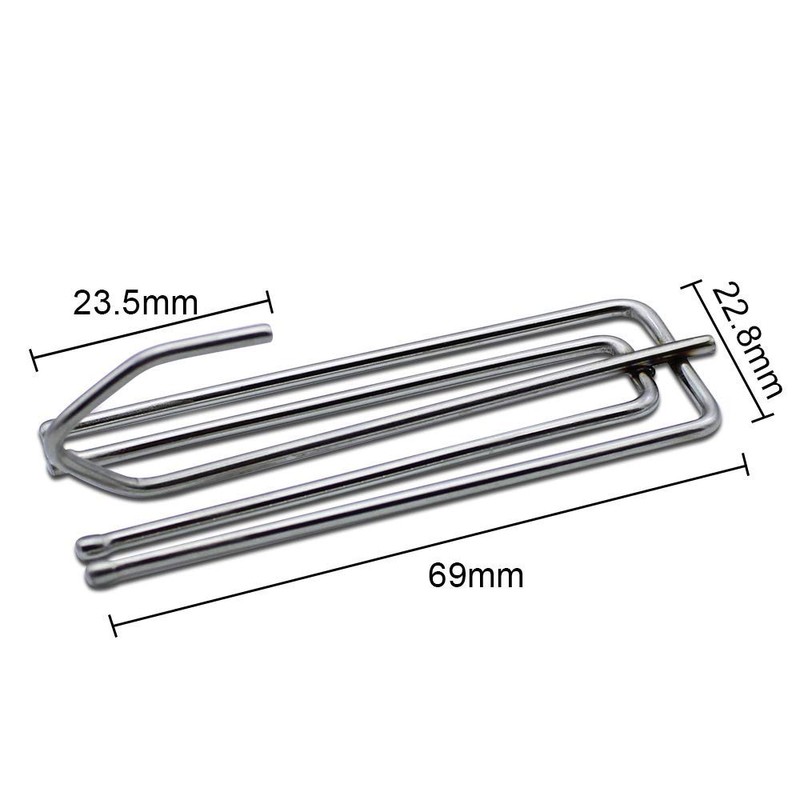 IPEAK Metal Curtain Hooks Pinch Pleat Header Tape Pins Heavy