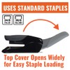 Max USA Easy Grip Heavy Duty Desk Stapler (HD-50F Black)