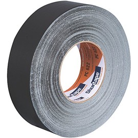 Shurtape PC 622 Cinta adhesiva resistente de grado premium, protege ventanas y puertas durante la aplicación de estuco, 48 mm x 55 metros, color negro, 1 rollo (145083)