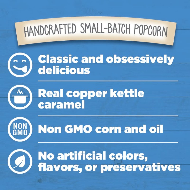 G.H. Cretors Caramel Popcorn, Non GMO, Zero Trans Fat, 8