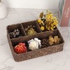 OLegei Wicker Storage Basket Shelf Basket Wicker Storage Box with