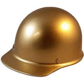 Texas America Safety Company Custom Skullgard Cap Style Hard Hat with Staz On Suspension and Tote - Gold
