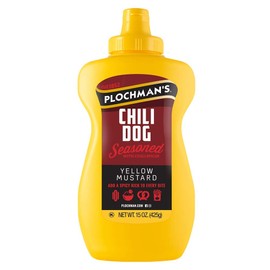 Plochman's Chili Dog Yellow Mustard 15 Oz (3 Pack)
