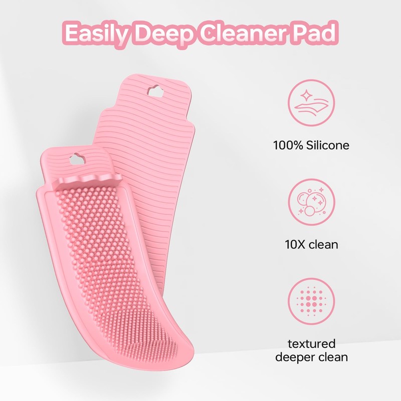Silicone Brush Cleaner Mat, Compatible with Lymphatic Brush, Silicone Cleaning