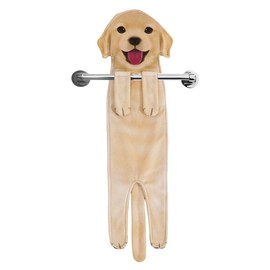 Funny Golden Retriever Dog Hand Towels for Bathroom Kitchen-Cute Decor Dog Mom Dad Gifts Hanging Towels -Birthday Christmas Housewarming Funny Gifts for Women Mom Dog Lovers