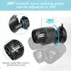 AQQA Aquarium Wave Maker,3W/5W/10W/15W Suction Cup Fish Tank Single Powerhead