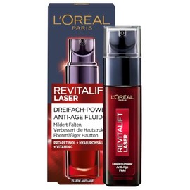 L'Oréal Paris Revitalift Laser X3, Anti-ageing Face Care with Triple Effect, with Hyaluronic Acid, 30 ml